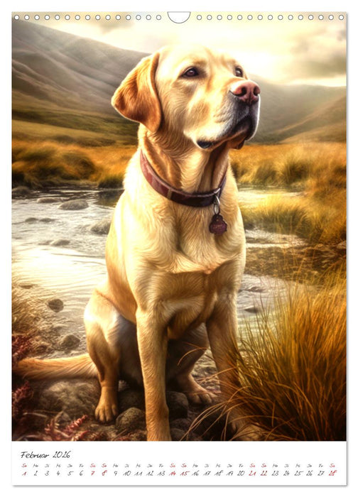 Der Labrador (CALVENDO Wandkalender 2026)