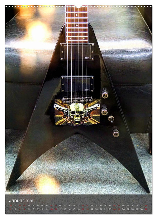 Magische Gitarren (CALVENDO Premium Wandkalender 2026)