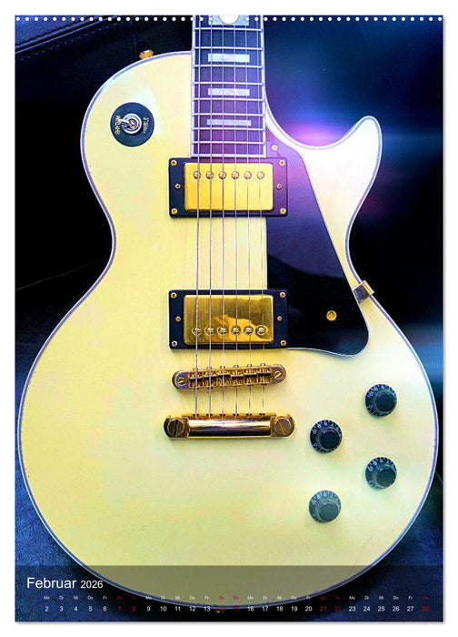 Magische Gitarren (CALVENDO Premium Wandkalender 2026)