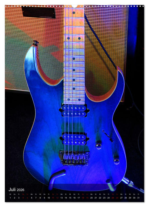 Magische Gitarren (CALVENDO Premium Wandkalender 2026)