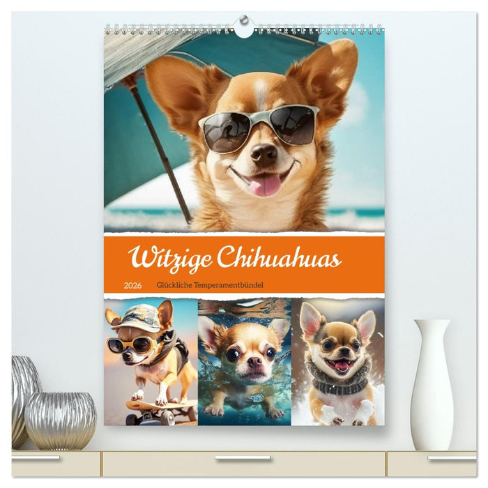 Witzige Chihuahuas. Glückliche Temperamentbündel (CALVENDO Premium Wandkalender 2026)