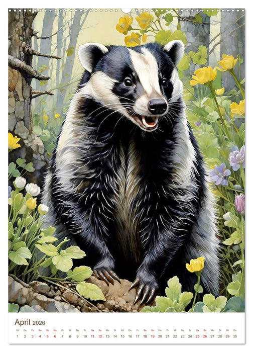 Heimische Wildtiere 2026 (CALVENDO Premium Wandkalender 2026)