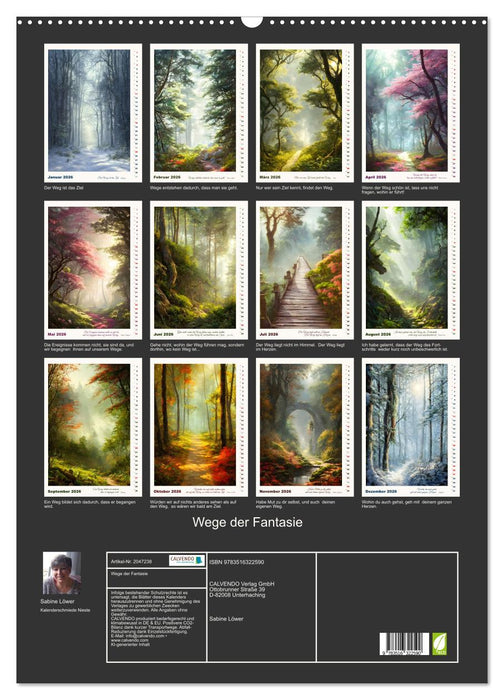 Wege der Fantasie (CALVENDO Wandkalender 2026)