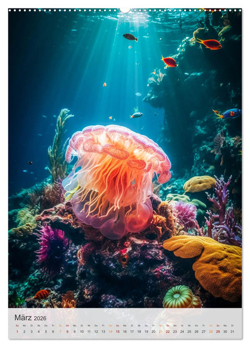 Fantastische Unterwasserwelt (CALVENDO Premium Wandkalender 2026)