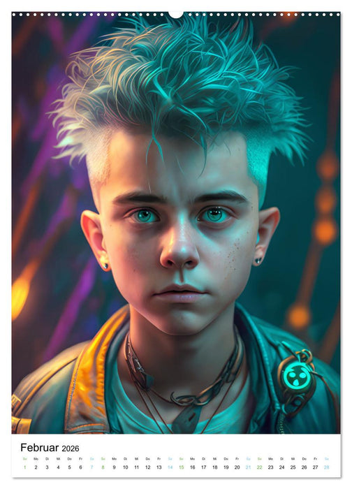 Punker Kleine Rebellen (CALVENDO Premium Wandkalender 2026)