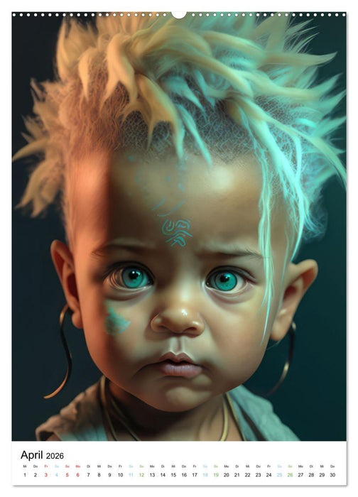 Punker Kleine Rebellen (CALVENDO Premium Wandkalender 2026)