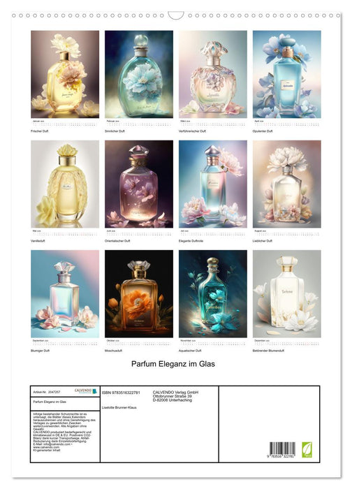 Parfum Eleganz im Glas (CALVENDO Wandkalender 2026)