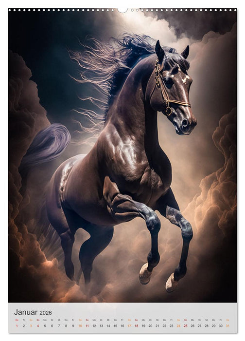 Fantastische Pferde (CALVENDO Premium Wandkalender 2026)