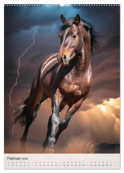 Fantastische Pferde (CALVENDO Premium Wandkalender 2026)