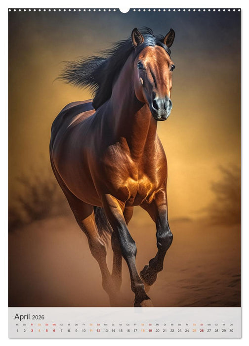 Fantastische Pferde (CALVENDO Premium Wandkalender 2026)