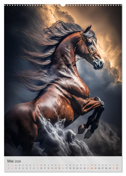 Fantastische Pferde (CALVENDO Premium Wandkalender 2026)