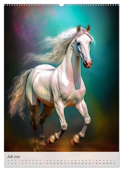 Fantastische Pferde (CALVENDO Premium Wandkalender 2026)