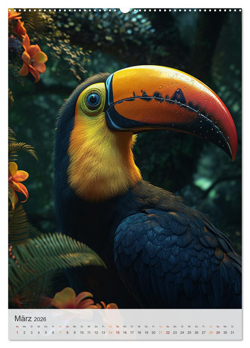 Fantastische Vogelwelt (CALVENDO Wandkalender 2026)