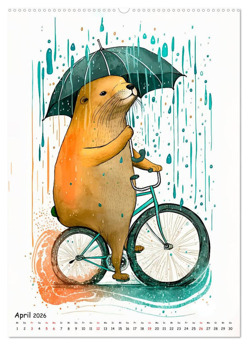 Tierisch abgefahren (CALVENDO Wandkalender 2026)