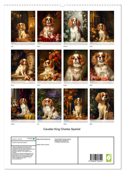 Cavalier King Charles Spaniel (CALVENDO Premium Wandkalender 2026)