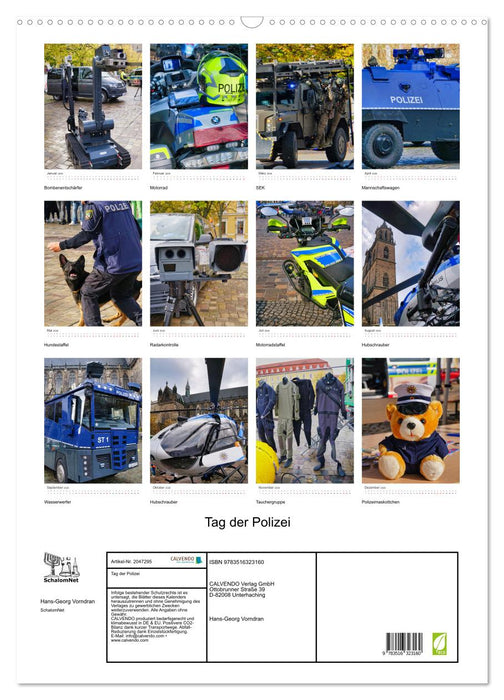 Tag der Polizei (CALVENDO Wandkalender 2026)