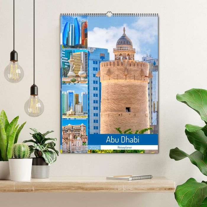 Abu Dhabi - Reiseplaner (CALVENDO Wandkalender 2026)
