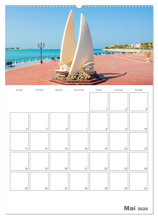 Abu Dhabi - Reiseplaner (CALVENDO Wandkalender 2026)