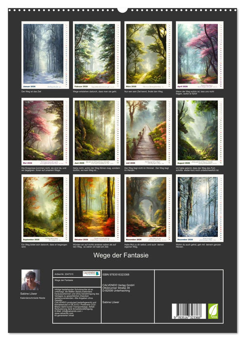 Wege der Fantasie (CALVENDO Premium Wandkalender 2026)
