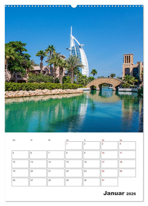 Dubai - Urlaubsplaner (CALVENDO Premium Wandkalender 2026)