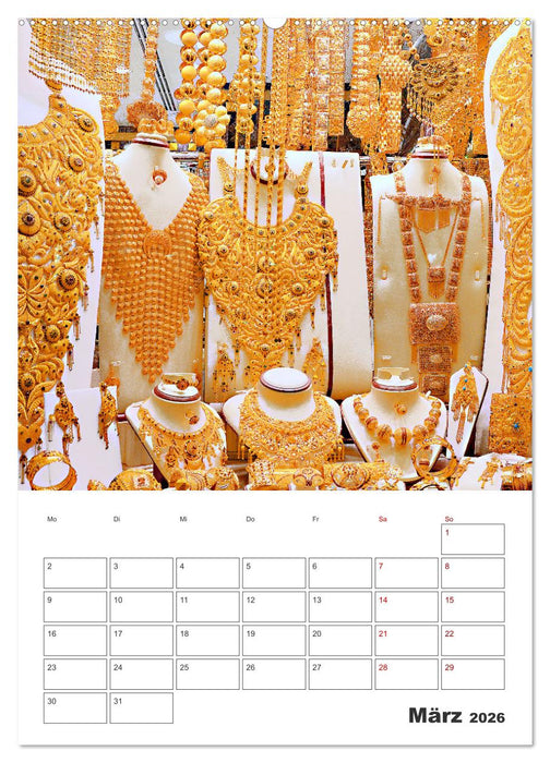 Dubai - Urlaubsplaner (CALVENDO Premium Wandkalender 2026)