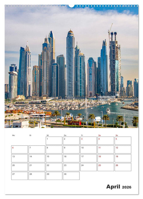 Dubai - Urlaubsplaner (CALVENDO Premium Wandkalender 2026)