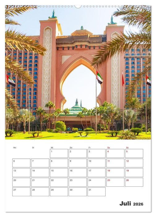Dubai - Urlaubsplaner (CALVENDO Premium Wandkalender 2026)