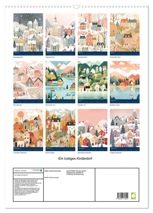 Ein lustiges Kinderdorf (CALVENDO Wandkalender 2026)