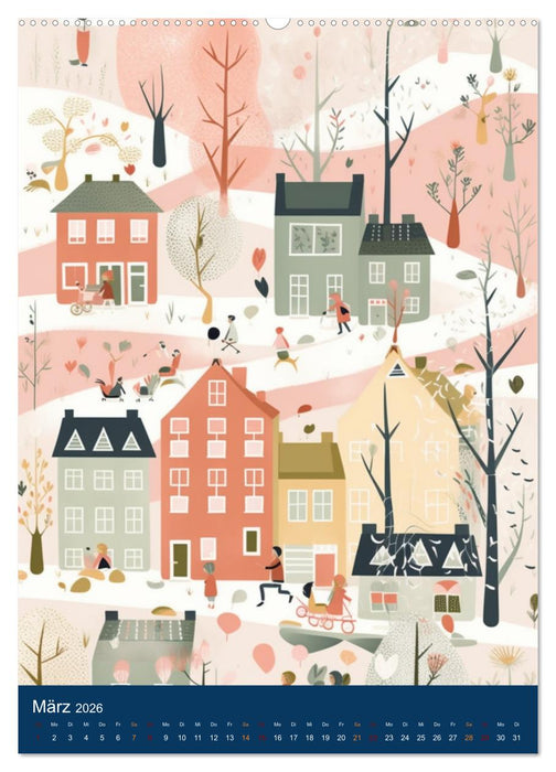 Ein lustiges Kinderdorf (CALVENDO Wandkalender 2026)