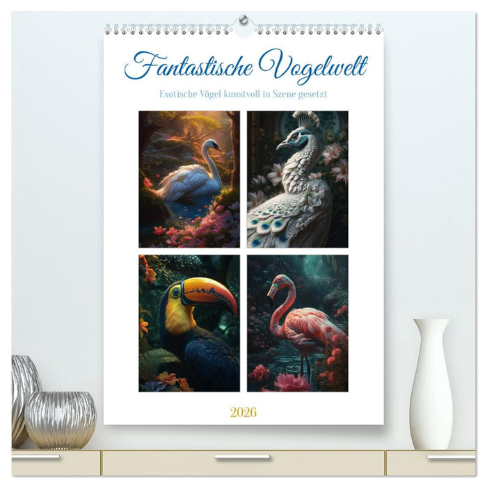 Fantastische Vogelwelt (CALVENDO Premium Wandkalender 2026)