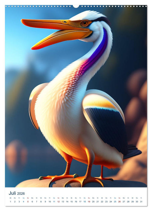 Tiere in lustigen Posen (CALVENDO Premium Wandkalender 2026)