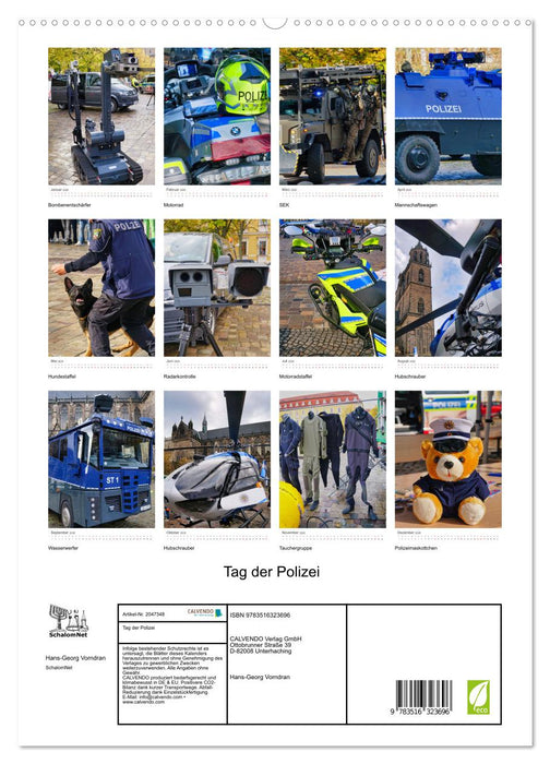 Tag der Polizei (CALVENDO Premium Wandkalender 2026)