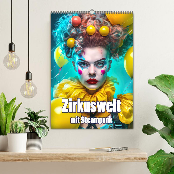 Zirkuswelt mit Steampunk (CALVENDO Wandkalender 2026)