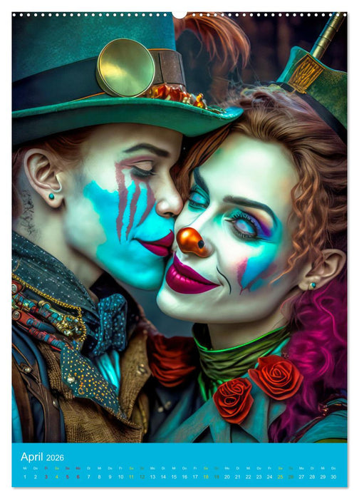 Zirkuswelt mit Steampunk (CALVENDO Wandkalender 2026)