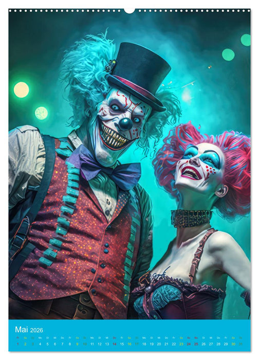 Zirkuswelt mit Steampunk (CALVENDO Wandkalender 2026)