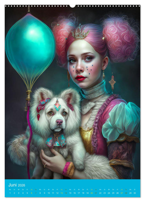 Zirkuswelt mit Steampunk (CALVENDO Wandkalender 2026)