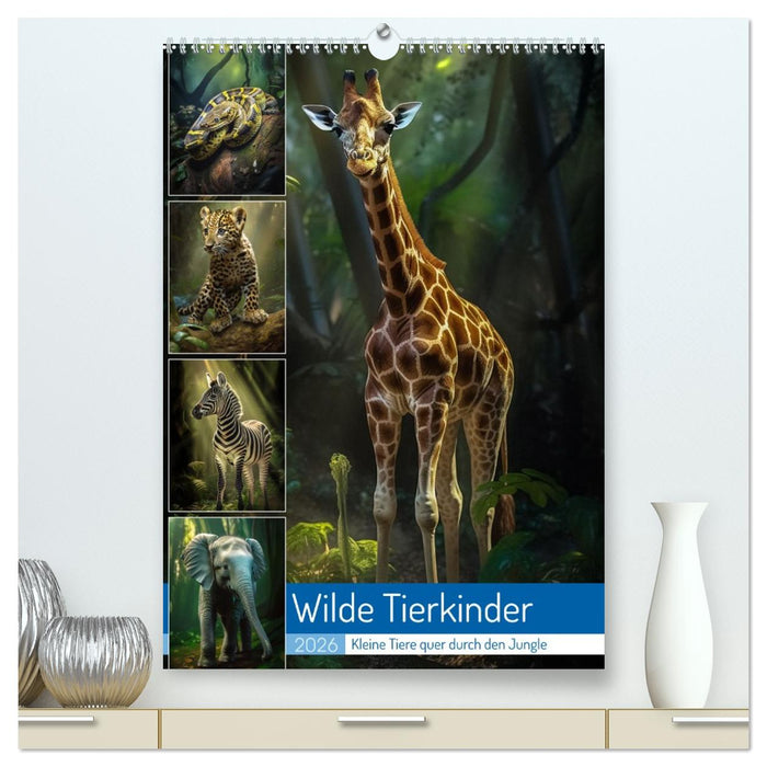 Wilde Tierkinder (CALVENDO Premium Wandkalender 2026)