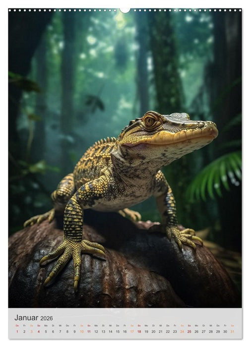 Wilde Tierkinder (CALVENDO Premium Wandkalender 2026)