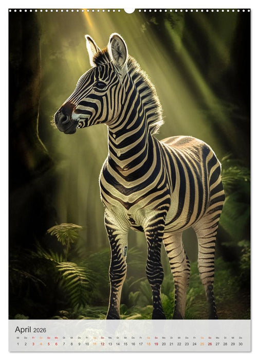 Wilde Tierkinder (CALVENDO Premium Wandkalender 2026)