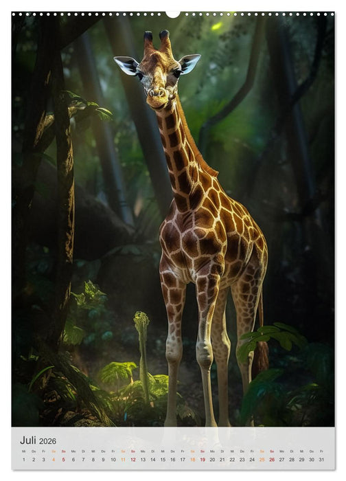 Wilde Tierkinder (CALVENDO Premium Wandkalender 2026)