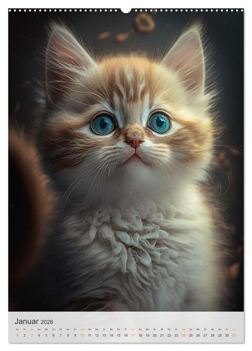Süße Katzenkinder (CALVENDO Premium Wandkalender 2026)