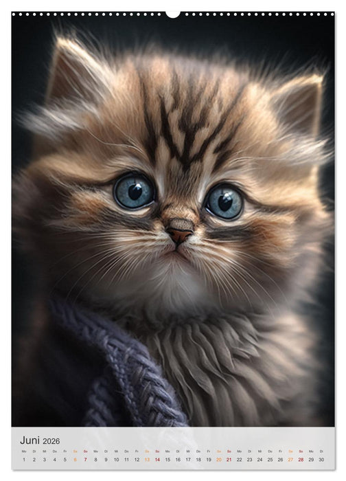Süße Katzenkinder (CALVENDO Premium Wandkalender 2026)