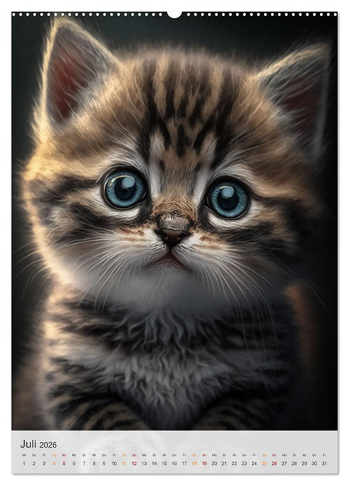 Süße Katzenkinder (CALVENDO Premium Wandkalender 2026)