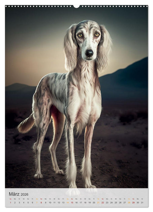 Persischer Windhund (CALVENDO Premium Wandkalender 2026)
