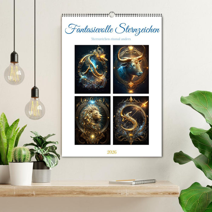 Fantasievolle Sternzeichen (CALVENDO Wandkalender 2026)