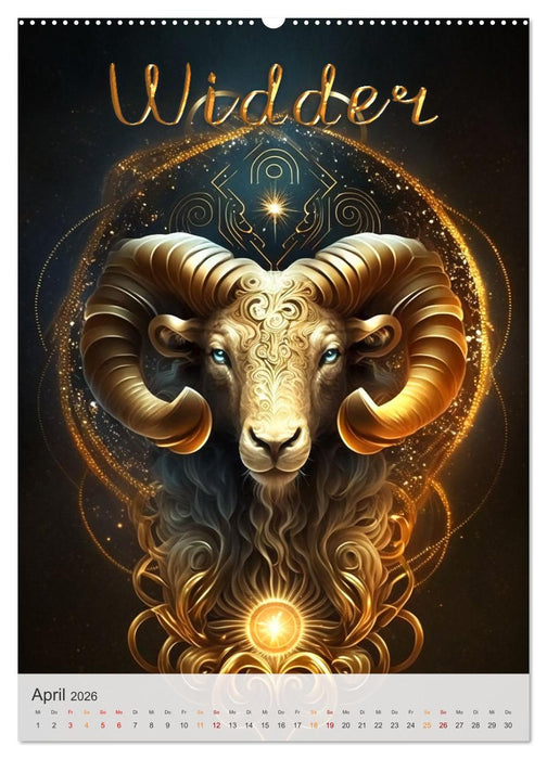 Fantasievolle Sternzeichen (CALVENDO Wandkalender 2026)