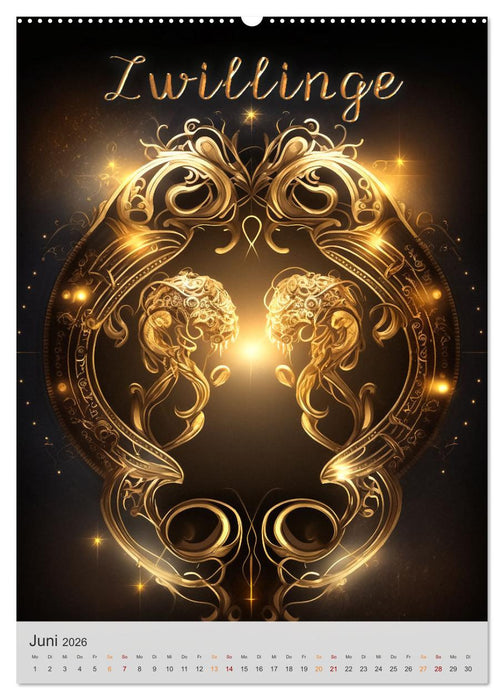 Fantasievolle Sternzeichen (CALVENDO Wandkalender 2026)