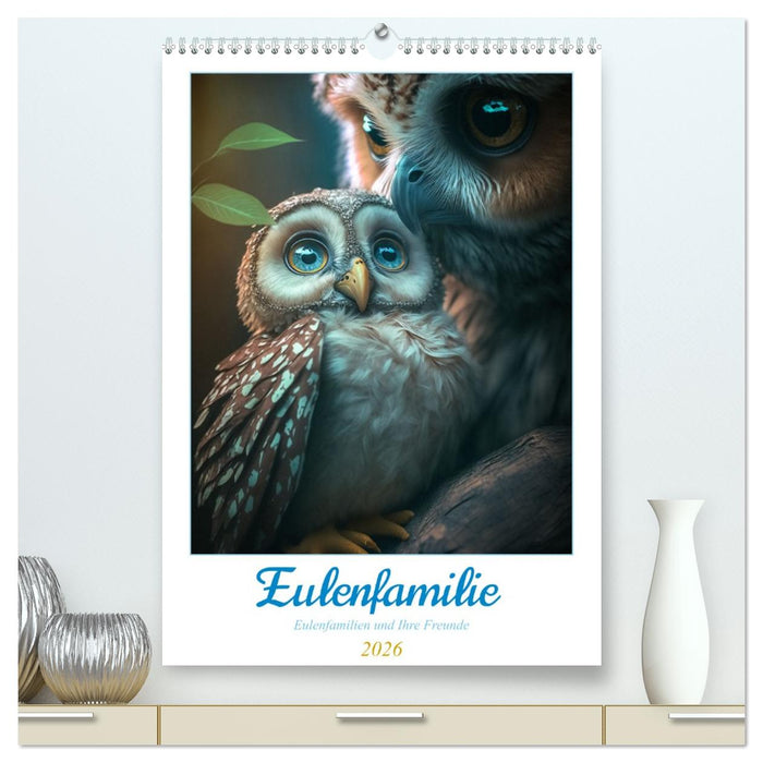 Eulenfamilie (CALVENDO Premium Wandkalender 2026)