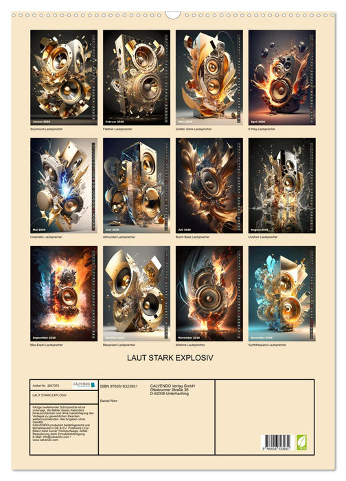 LAUT STARK EXPLOSIV (CALVENDO Wandkalender 2026)