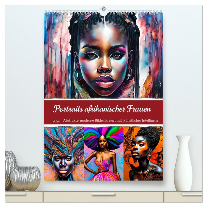 Portraits afrikanischer Frauen (CALVENDO Premium Wandkalender 2026)